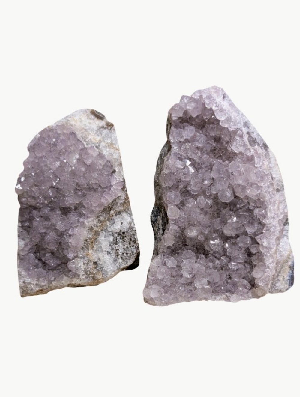 Pair of MED Sizes Brazilian Amethysts